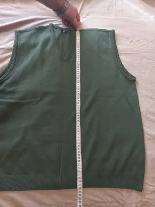 Chaleco de punto Mani verde caballero