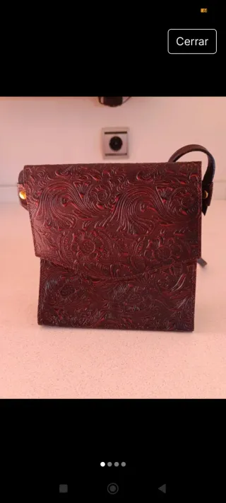 Bolso de hombro hecho a mano