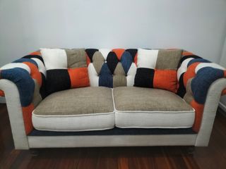Sofá Patchwork 2 Plazas Multicolor