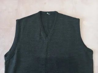 Chaleco de punto gris caballero Mani.