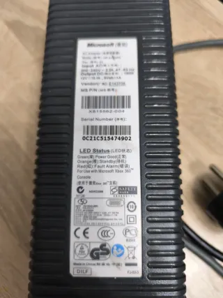 Fuente Alimentación Xbox 360 Microsoft