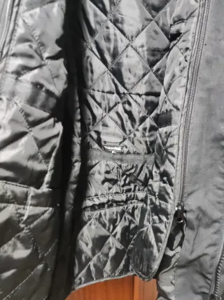 Chaqueta de moto negra