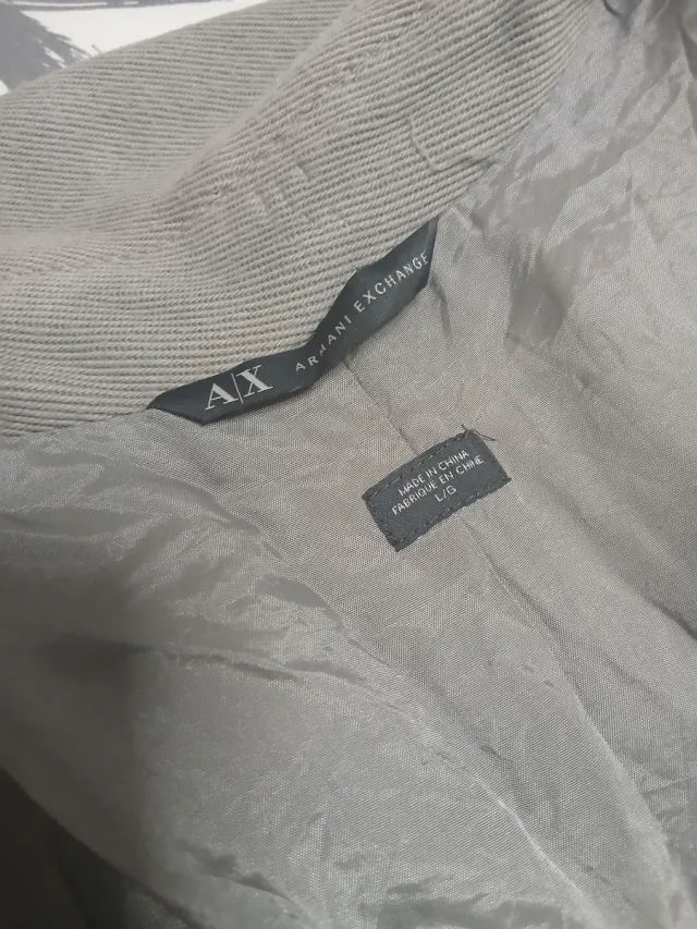 Armani Exchange Terciopelo Gris Vintage