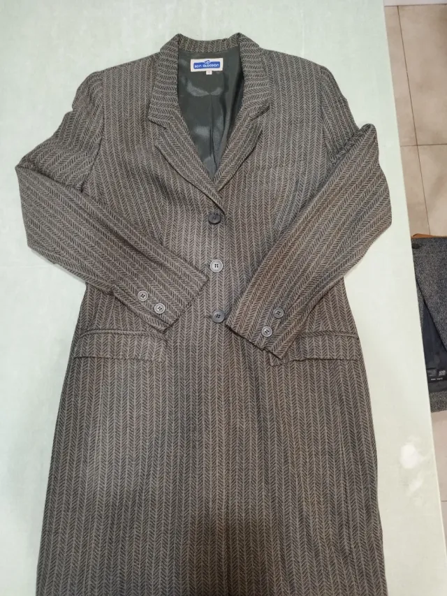 Chaqueta Larga Levita Marrón Talla M