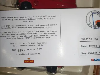 Corgi Miniaturas Royal Mail