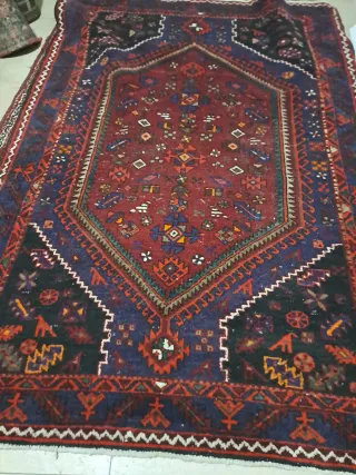 Tappeto Persiano Lana Rosso Blu