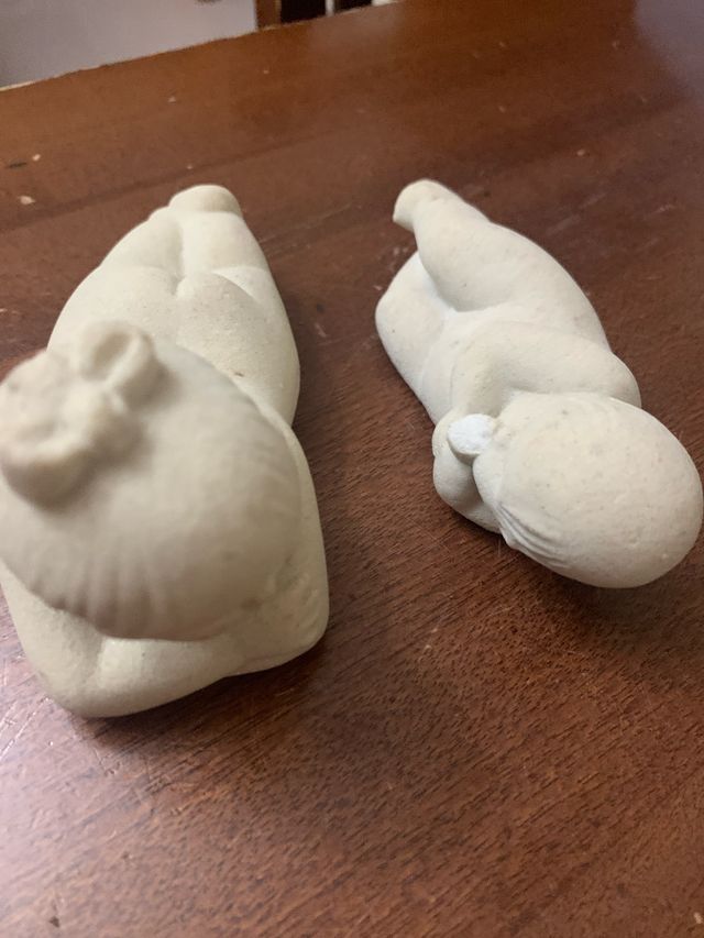 2 Bomboniere Bimbo Bimba Pietra