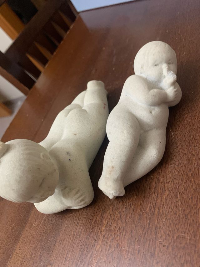 2 Bomboniere Bimbo Bimba Pietra