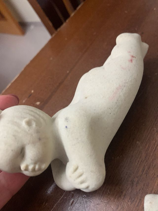 2 Bomboniere Bimbo Bimba Pietra