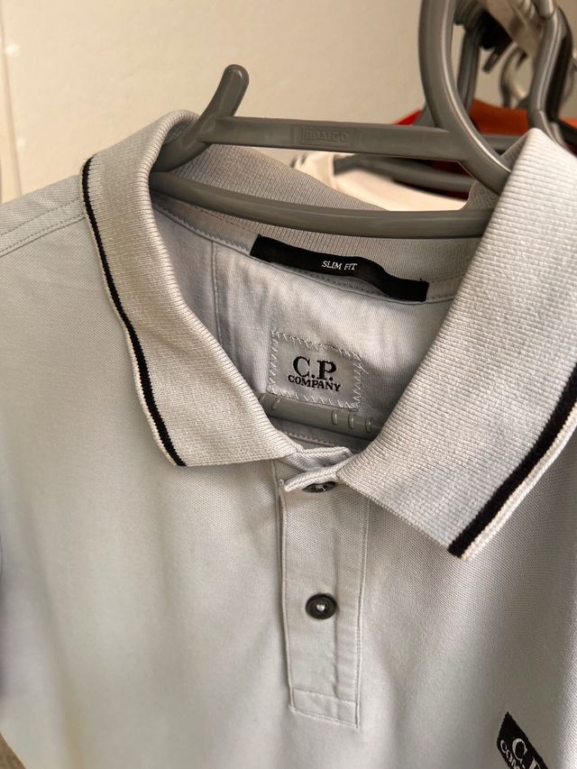 C.P. Company Camiseta Polo Gris