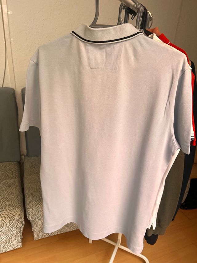 C.P. Company Camiseta Polo Gris