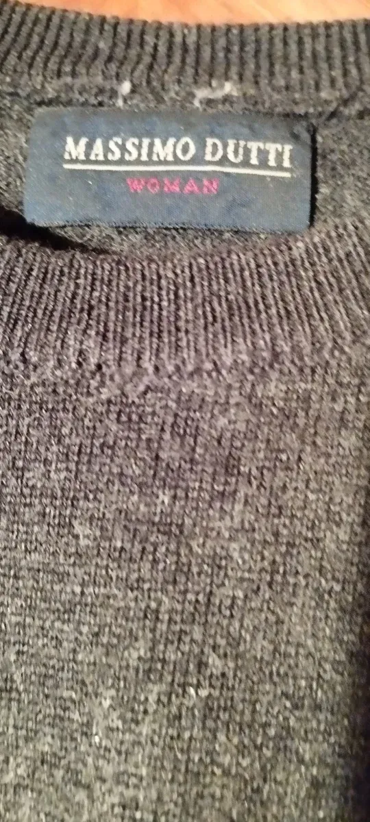 Jersey Massimo Dutti manga corta gris