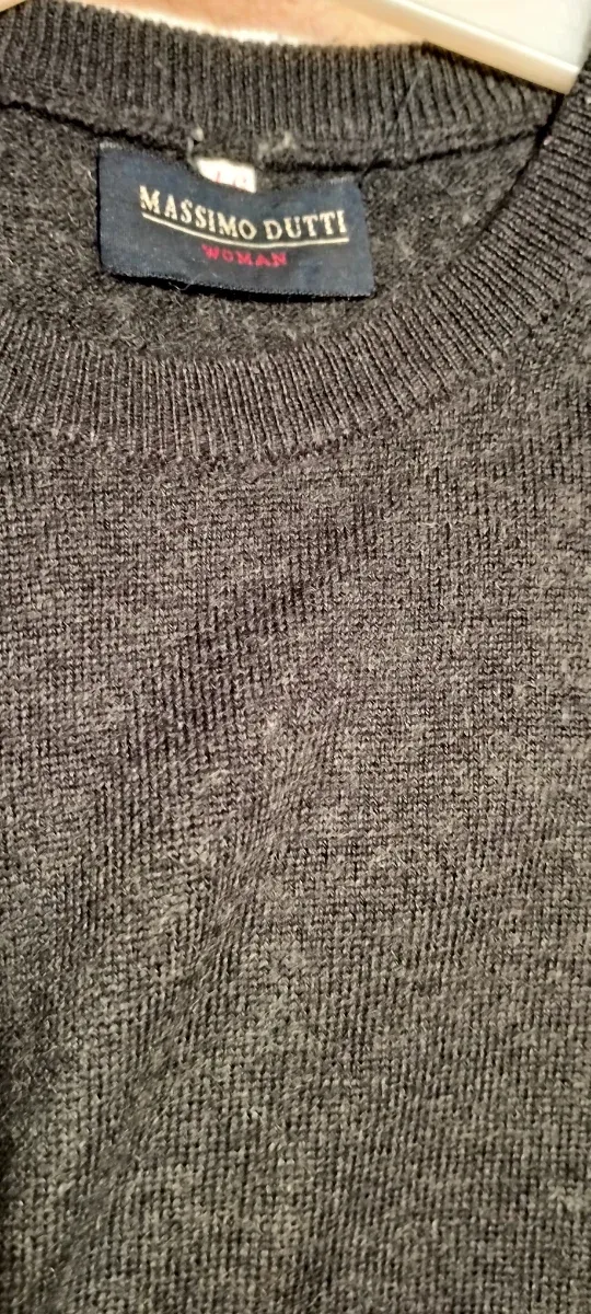 Jersey Massimo Dutti manga corta gris