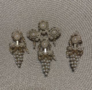 Aderezo Fallera Oro y Perlas Sin Estrenar