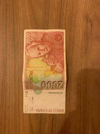 Billete 2000 pesetas Banco de España 1992