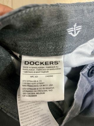 Pantalón Dockers Caballero Gris