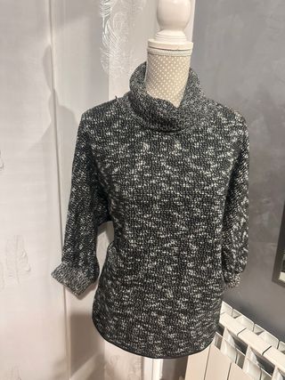 Jersey de punto L cuello alto