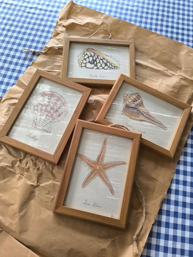 4 Cuadros Decorativos Marinos