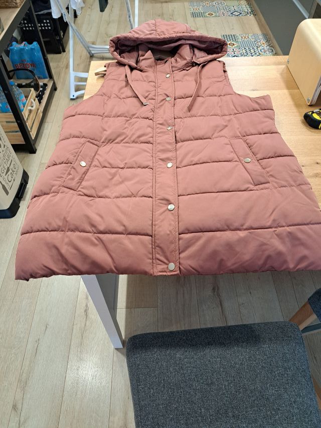 Chaleco rosa mujer, talla XL