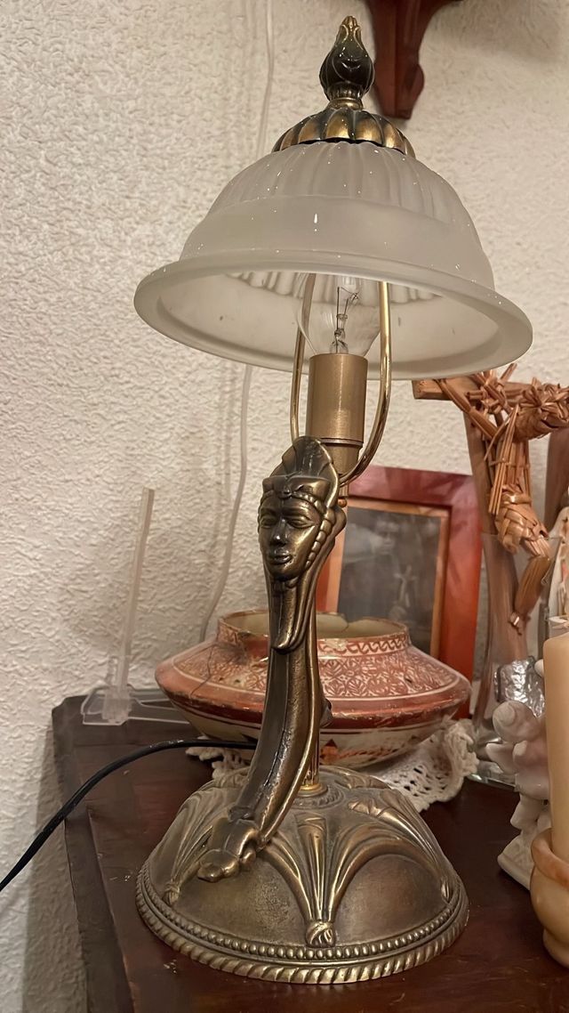 Lámpara Sobremesa Vintage Figura Humana