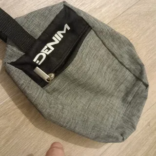 Pochette uomo Denim grigia e nera