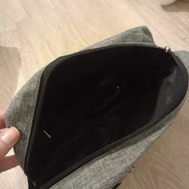 Pochette uomo Denim grigia e nera