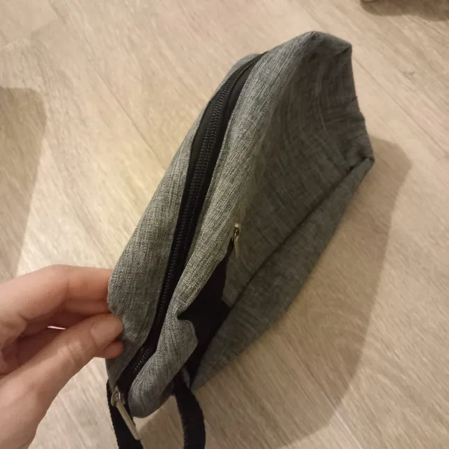 Pochette uomo Denim grigia e nera