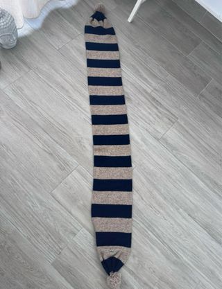 Bufanda Lacoste Beige y Azul Marino Unisex