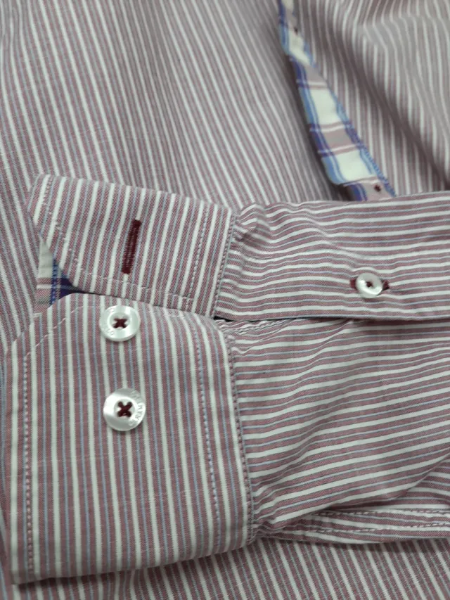 Camisa Caramelo Rayas Talla L