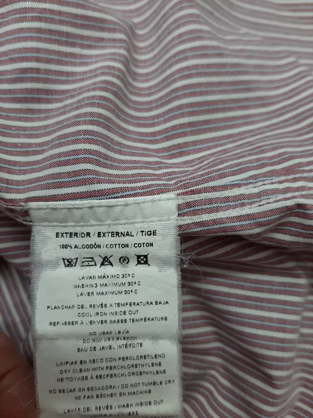 Camisa Caramelo Rayas Talla L