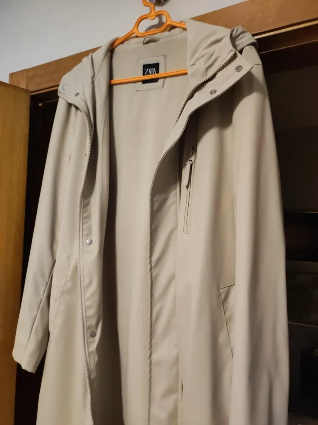 Abrigo Zara Hombre Beige