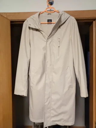 Abrigo Zara Hombre Beige