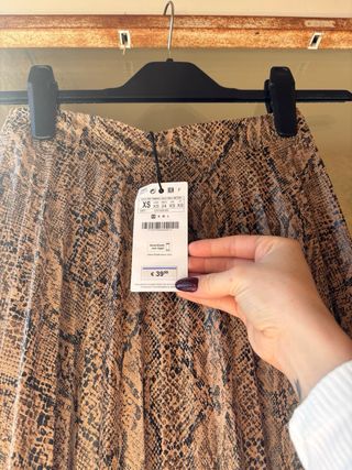 Falda larga estampado serpiente