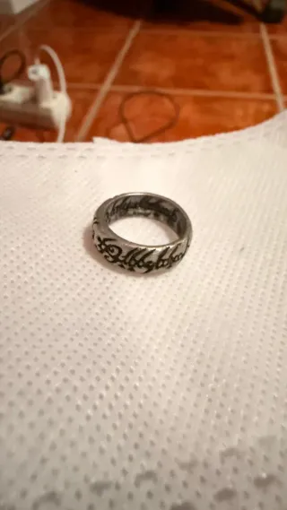 Anillo Plata El Señor de los Anillos