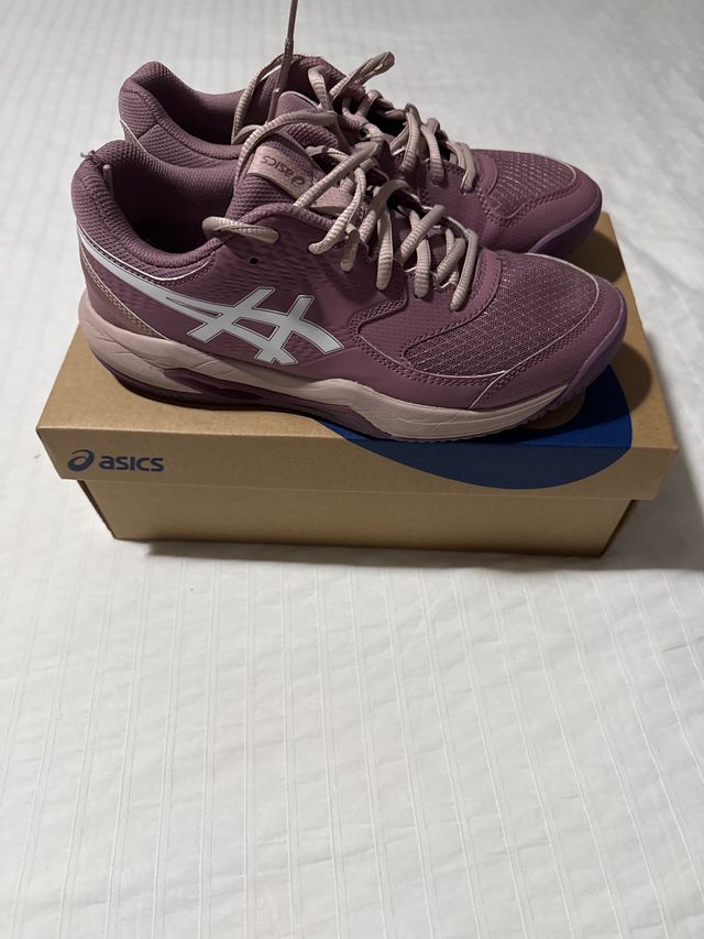 Zapatillas Asics Pádel Mujer Moradas. Talla 39