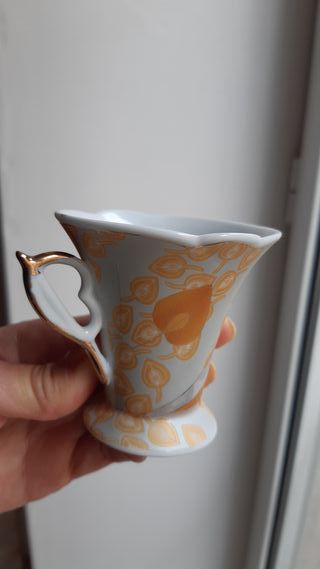 Set 2 tazzine caffè vintage porcellana