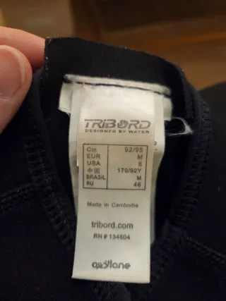 Traje neopreno corto TRIBORD