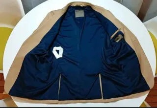 Americana blazer zara beige talla 50