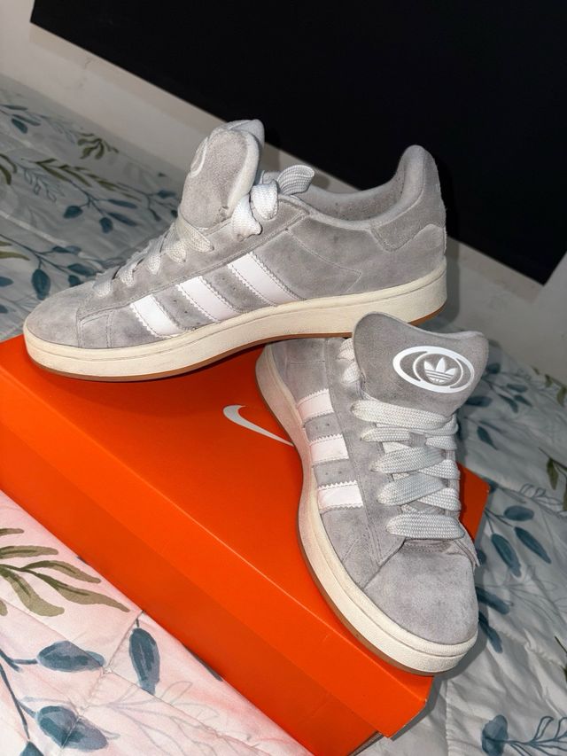 Adidas Zapatillas Hombre Grises y Blancas