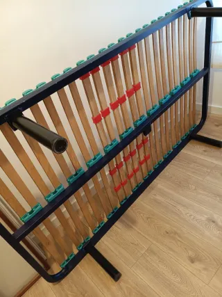 Somier de madera con soportes