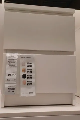 Comodino IKEA MALM bianco