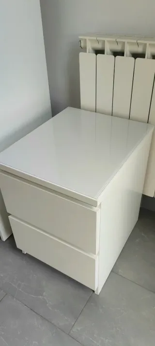 Comodino IKEA MALM bianco