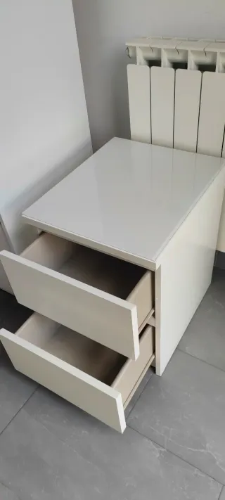 Comodino IKEA MALM bianco