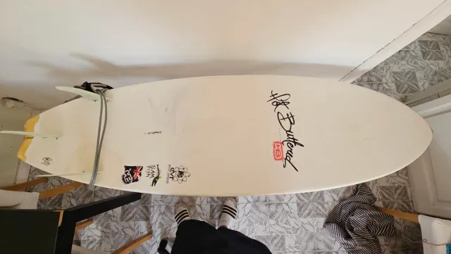 Tabla Surf Hot Buttered fishtail 6'2 + leash + gri