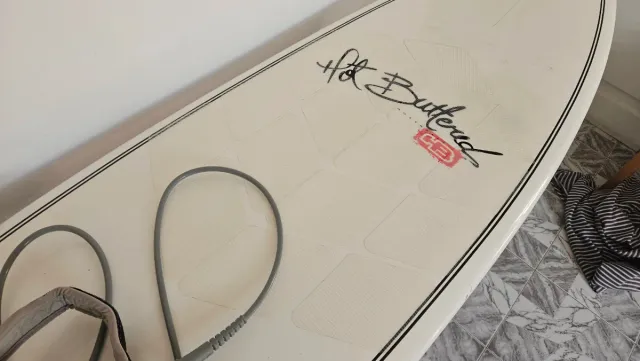 Tabla Surf Hot Buttered fishtail 6'2 + leash + gri