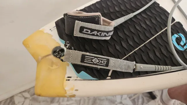 Tabla Surf Hot Buttered fishtail 6'2 + leash + gri