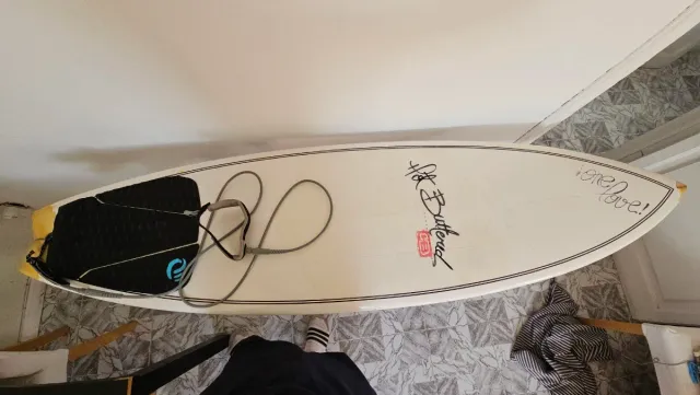 Tabla Surf Hot Buttered fishtail 6'2 + leash + gri