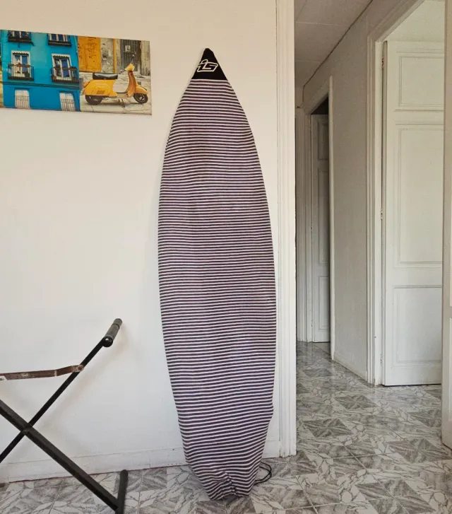 Tabla Surf Hot Buttered fishtail 6'2 + leash + gri