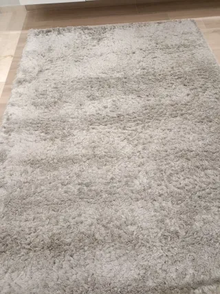 Tappeto pelo lungo grigio 160x230