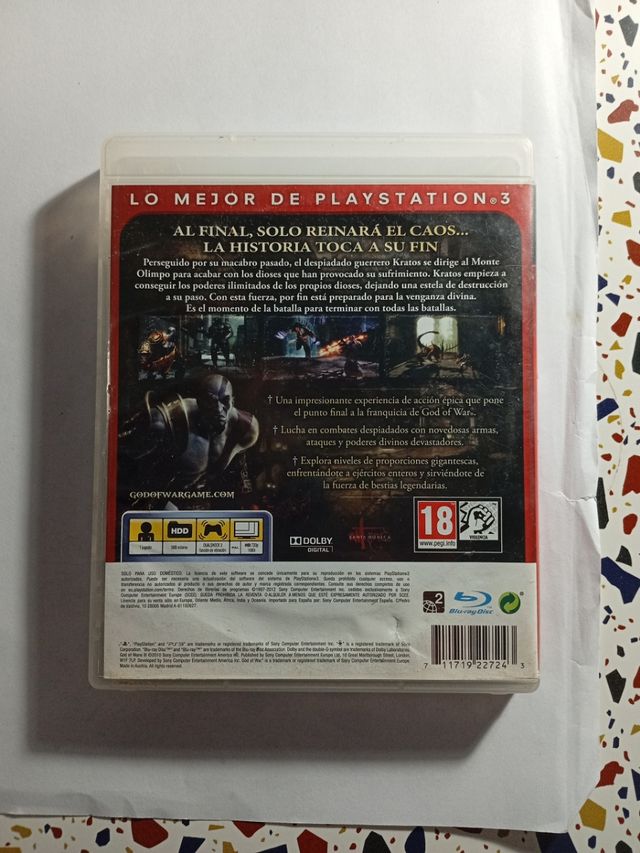 God of War 3 PS3 PAL ESP